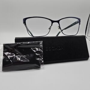 Escada Eyeglasses, Frames Only, VES 960 COL. 8GAM 135, Womens Metal Full Rim